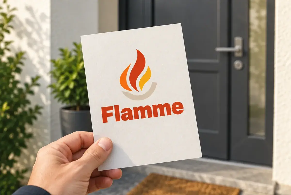Logo de chauffagiste pour entreprise qui veut qu'on la remarque, sur camion