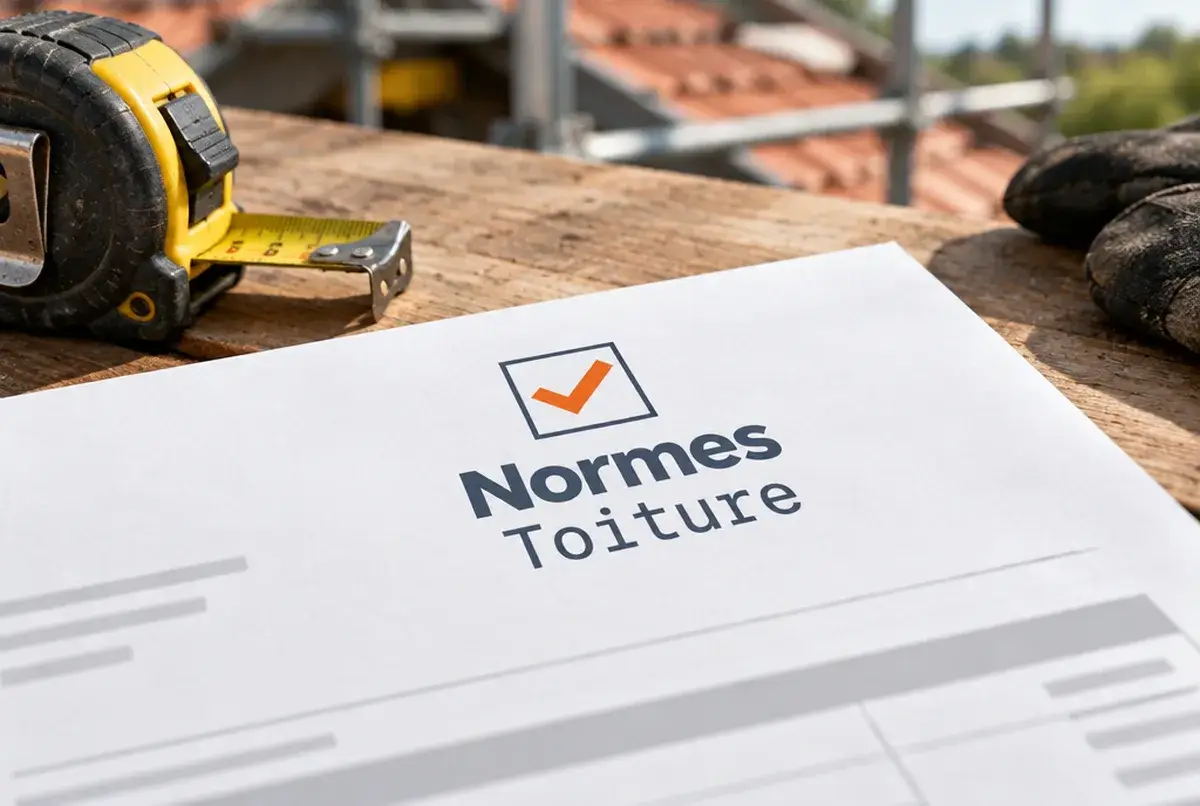 Logo de couvreur pour entreprise à méthode, certifications en avant, sur devis