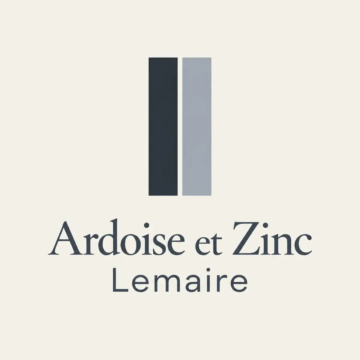 Logo de couvreur pour spécialiste ardoise naturelle et zinc