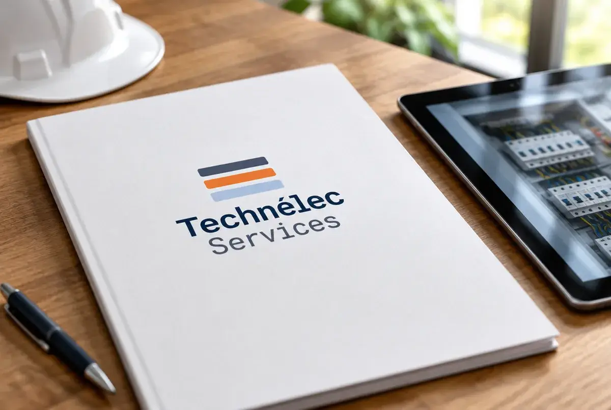 Logo d'électricien pour le prestataire méthodique des entreprises et copropriétés, sur rapports de diagnostic