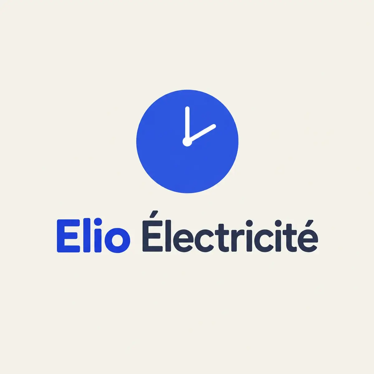 Logo d'électricien pour l'électricien qui promet un délai et le tient