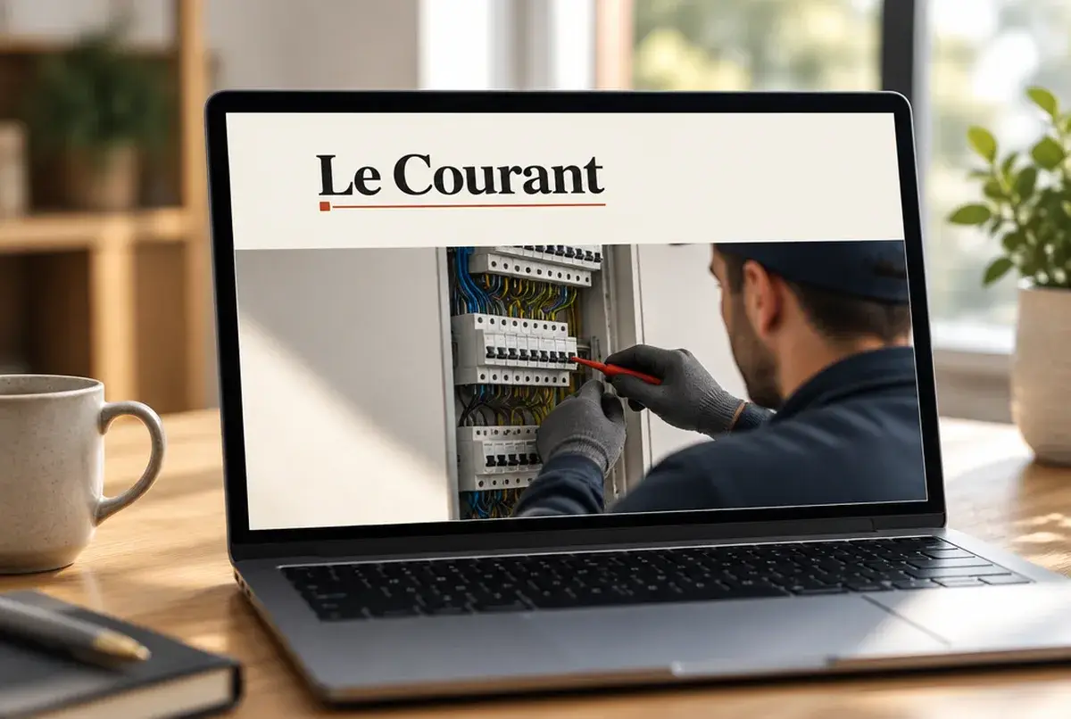 Logo d'électricien pour le pédagogue qui explique le Consuel et les normes, sur site
