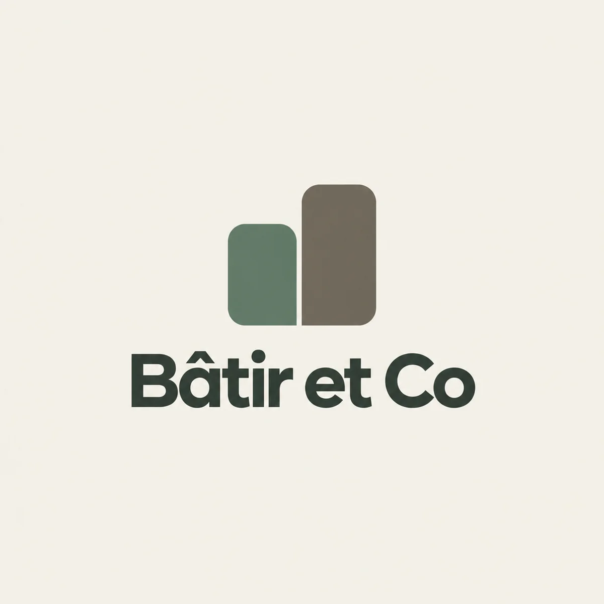 Logo de maçon pour la petite équipe qui fait des extensions de maisons familiales