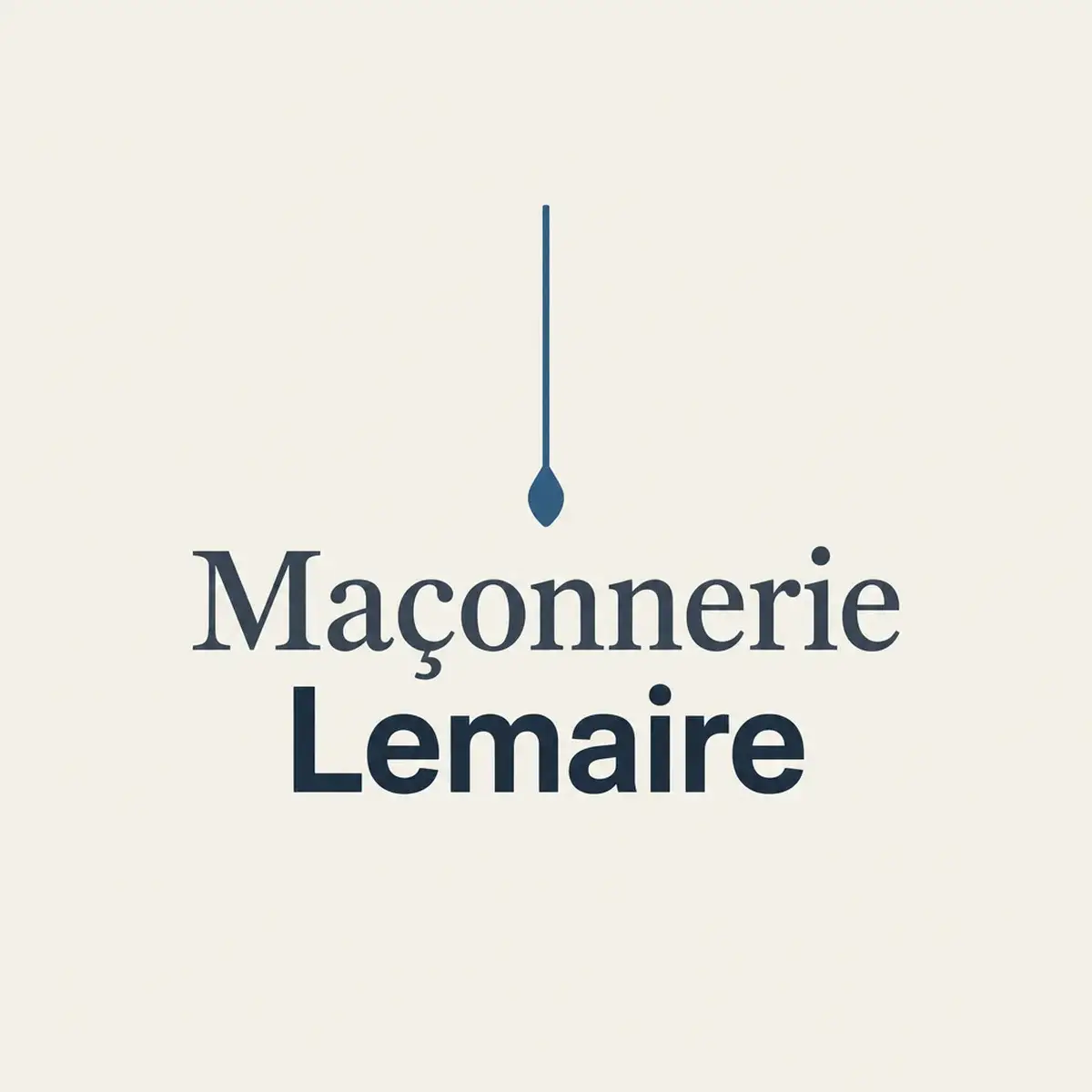 Logo de maçon pour l'entreprise sérieuse qui veut rassurer sans en faire trop