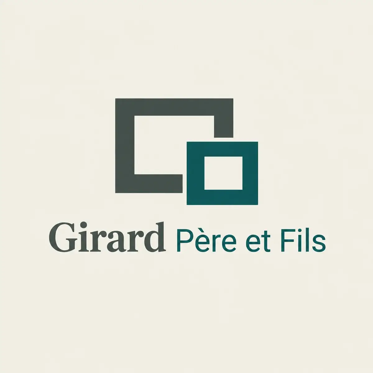 Logo de maçon pour l'entreprise de père en fils