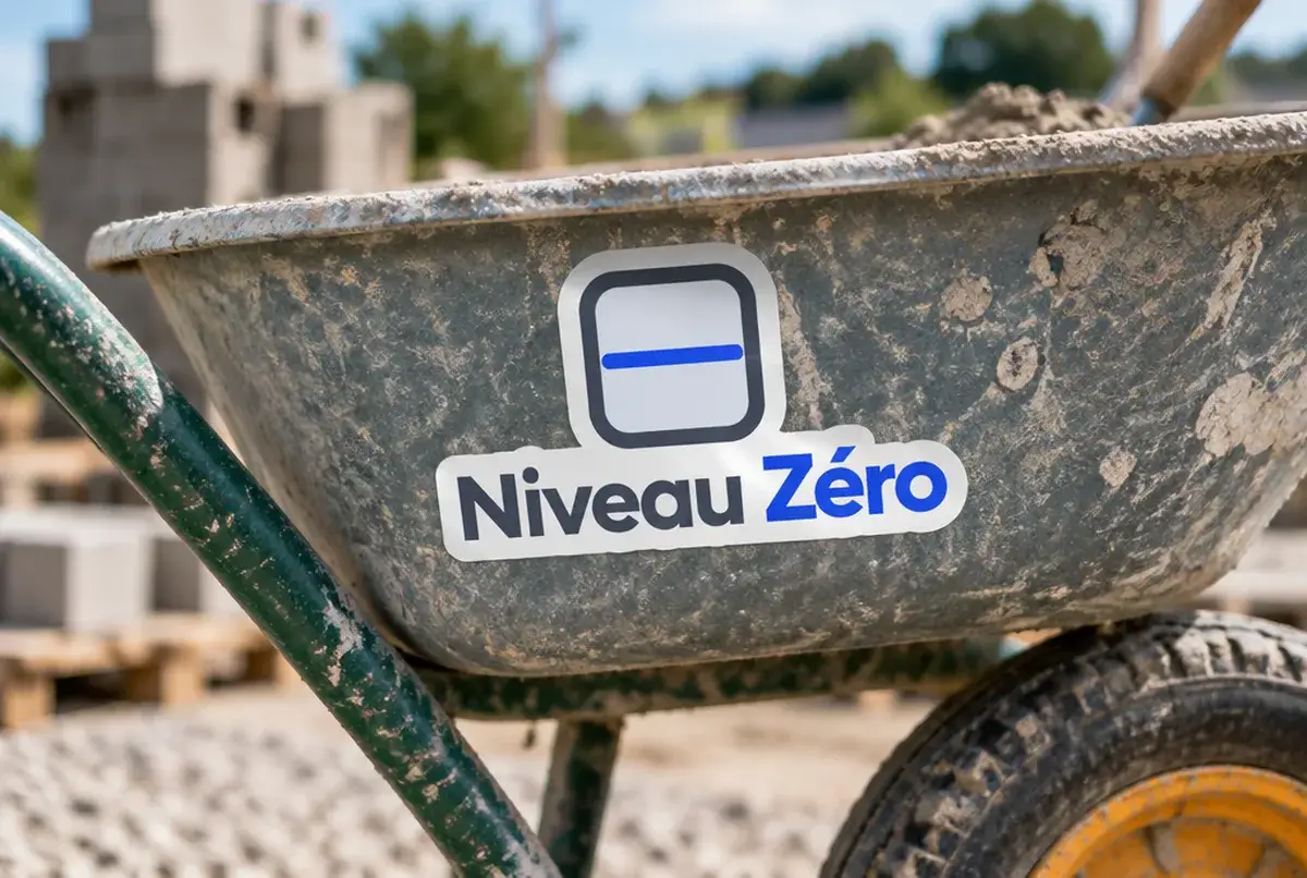 Logo de maçon pour le spécialiste des terrasses et petits chantiers, sur fiche google