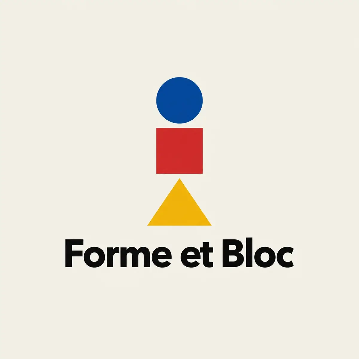 Logo de maçon pour le constructeur d'extensions à toit plat, géométrique