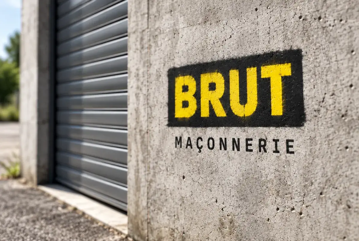 Logo de maçon pour le maçon qui affiche ses prix et répond lui-même, sur camion