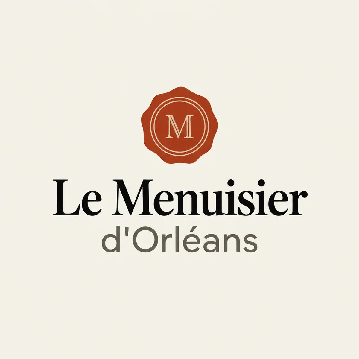 Logo de menuisier pour atelier historique de la ville