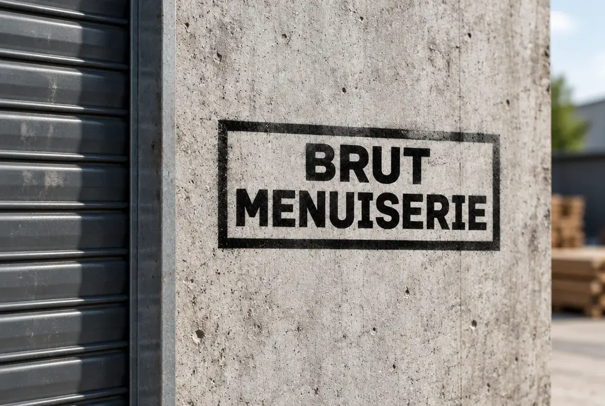 Logo de menuisier pour atelier direct sans showroom, prix affichés, sur site
