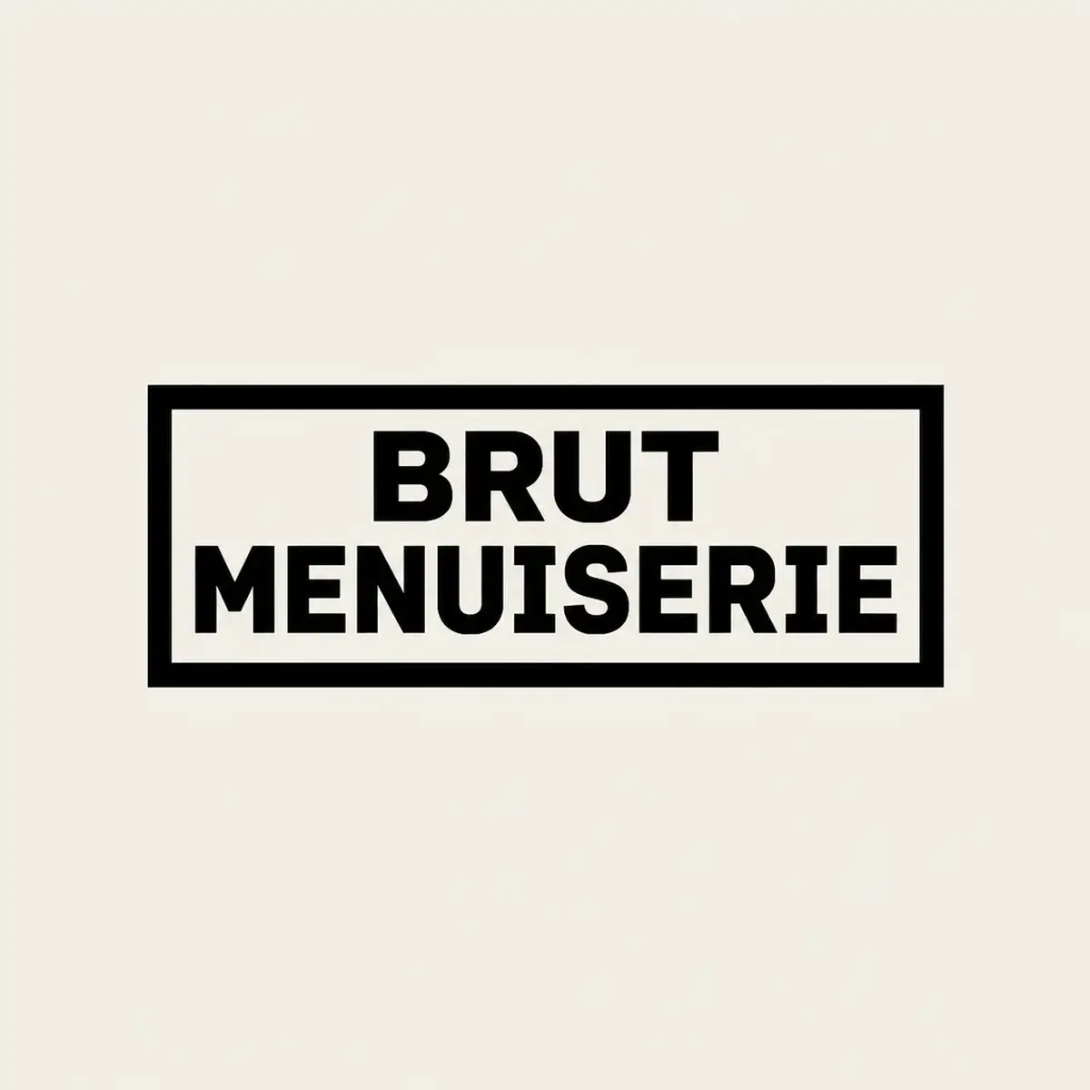 Logo de menuisier pour atelier direct sans showroom, prix affichés