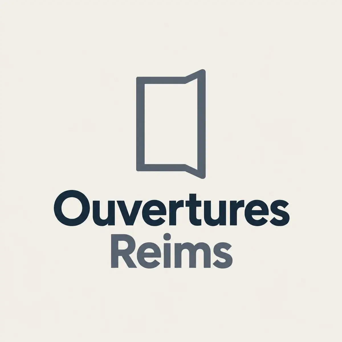 Logo de menuisier pour poseur de fenêtres avec showroom, volume