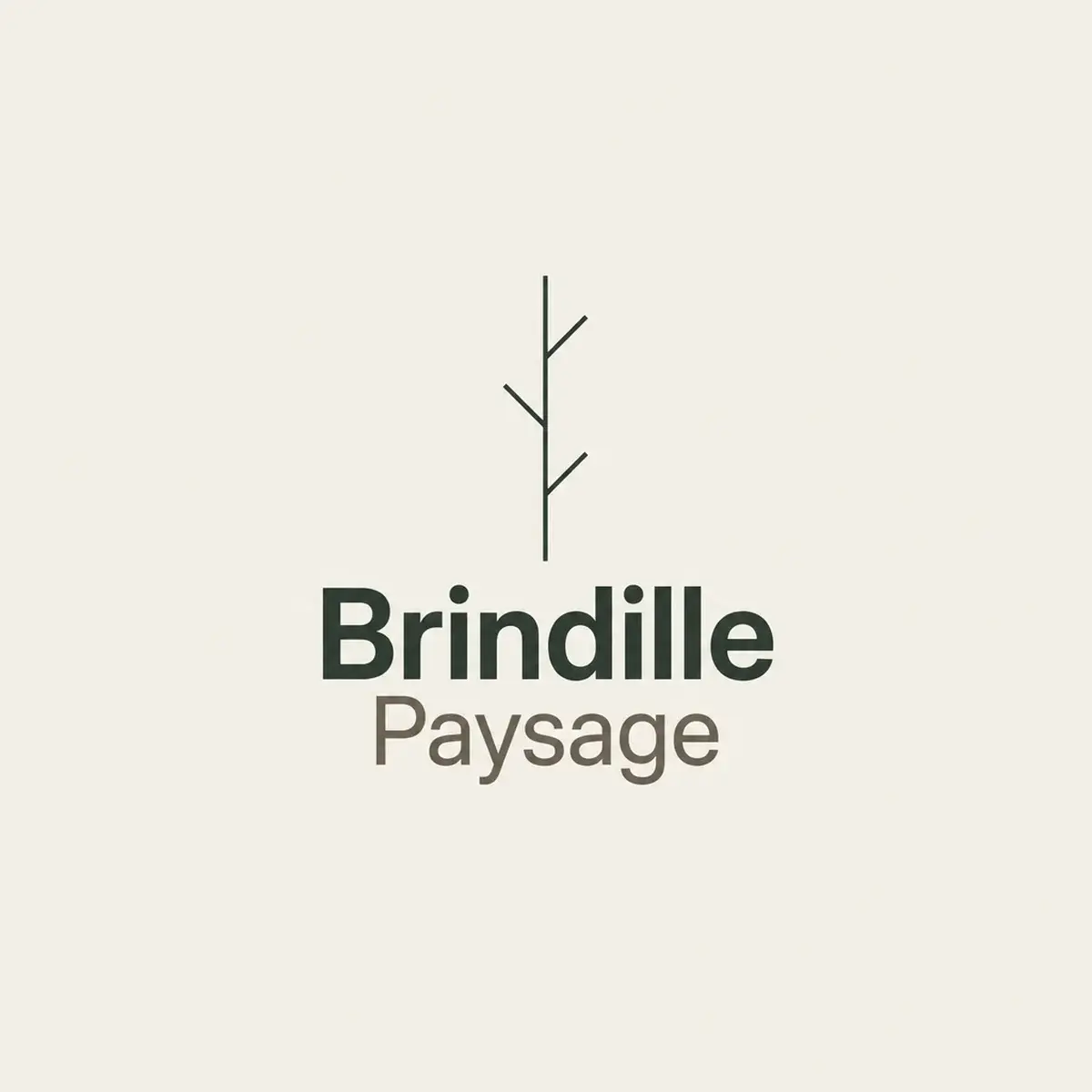 Logo de paysagiste pour petite équipe familiale d'entretien