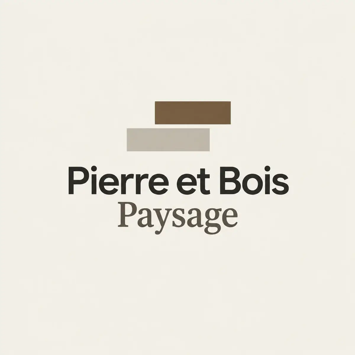Logo de paysagiste pour spécialiste terrasses et aménagements durables