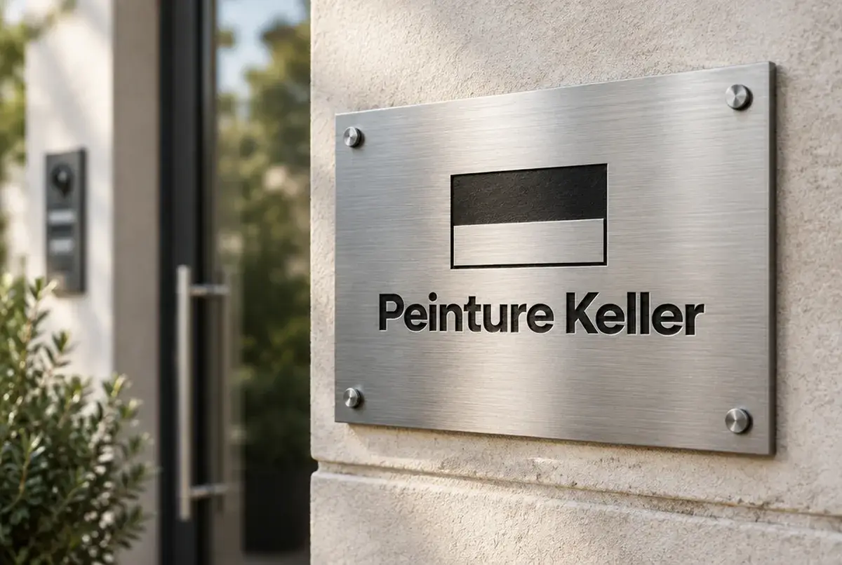 Logo de peintre en bâtiment pour entreprise généraliste qui veut paraître rigoureuse, sur fourgon