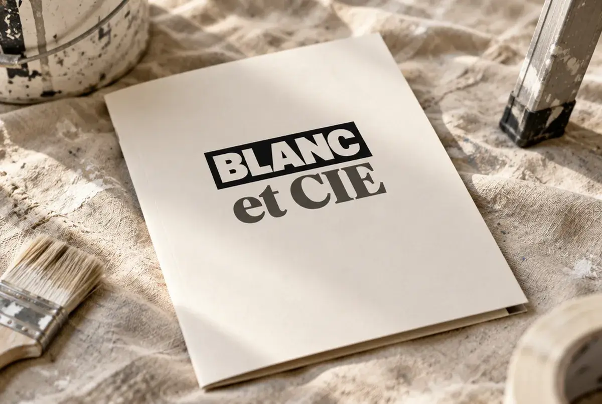 Logo de peintre en bâtiment pour peintre direct qui vend un prix et une date, sur fourgon