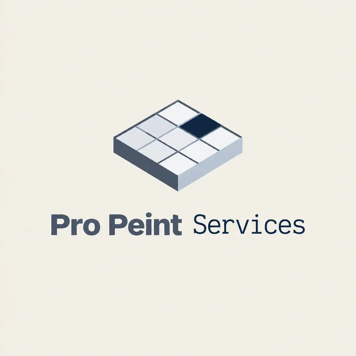 Logo de peintre en bâtiment pour entreprise structurée, copropriétés et syndics
