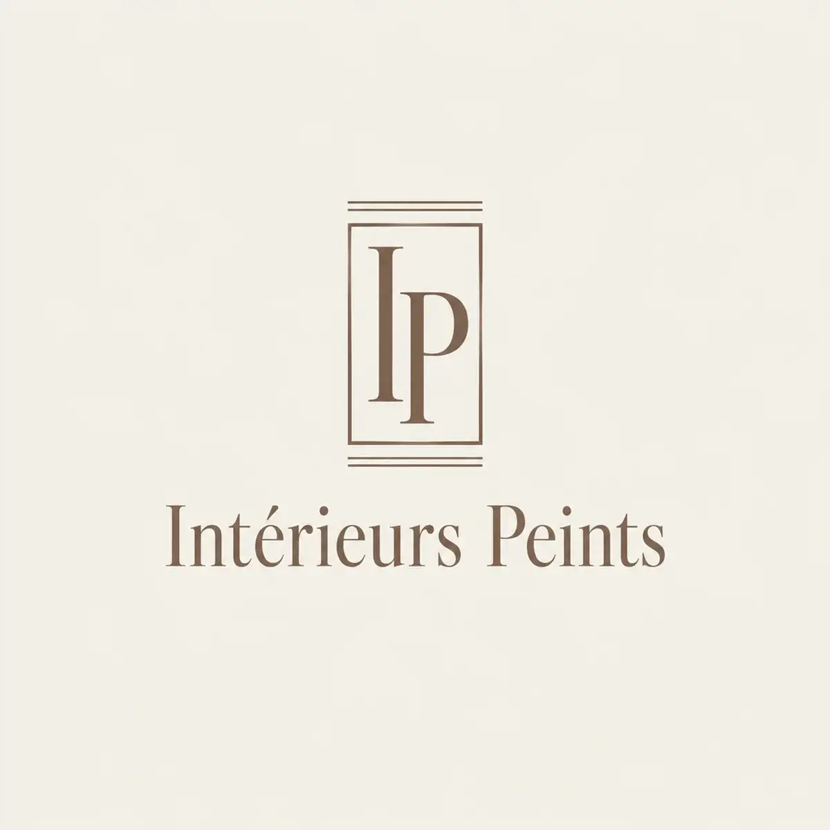 Logo de peintre en bâtiment pour décorateur qui fait des intérieurs à photographier