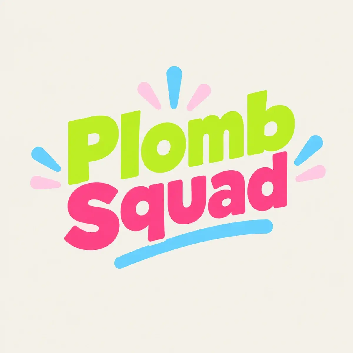 Logo de plombier pour équipe jeune et décalée