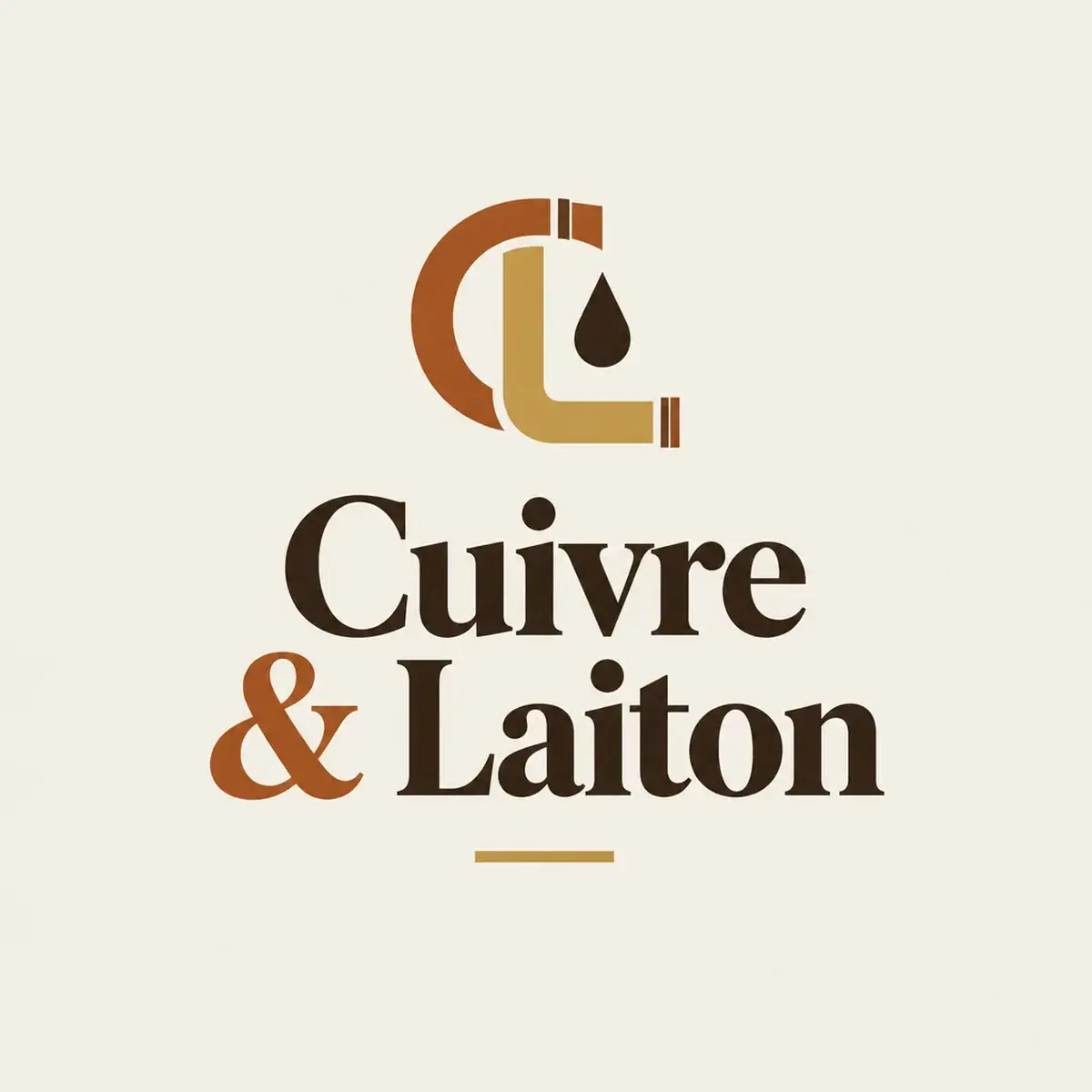 Logo de plombier pour petit atelier local, travail soigné