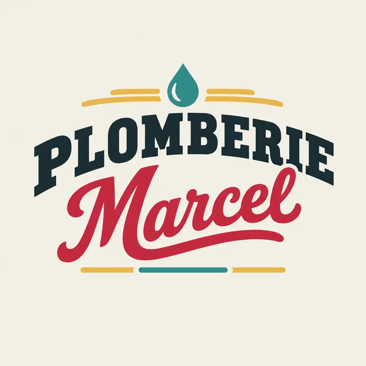 Logo de plombier pour indépendant sympathique, esprit rétro